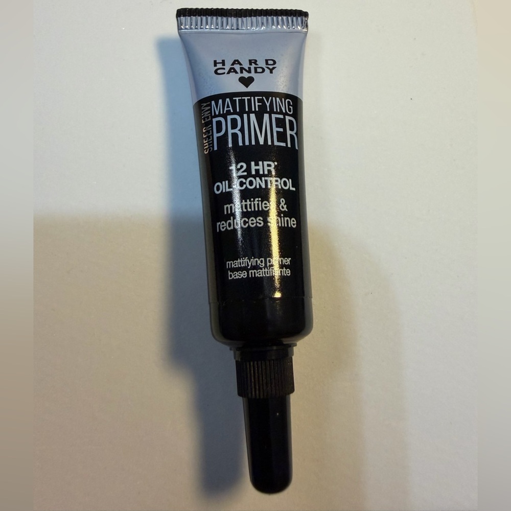 🩷5/$10 Hard Candy Black Mattifying Primer with White Text